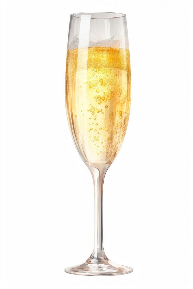 Glass transparent champagne cocktail. AI generated Image by rawpixel.