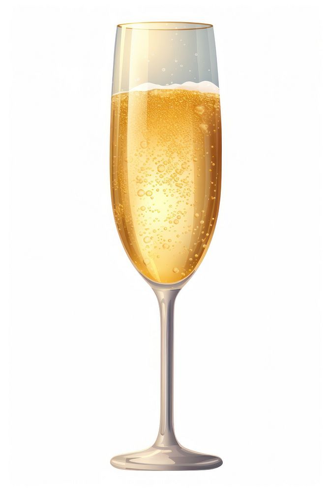 Glass transparent champagne drink. AI generated Image by rawpixel.