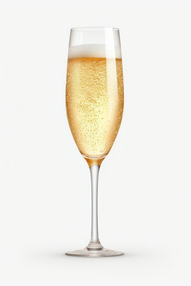 Champagne glass transparent drink. AI generated Image by rawpixel.