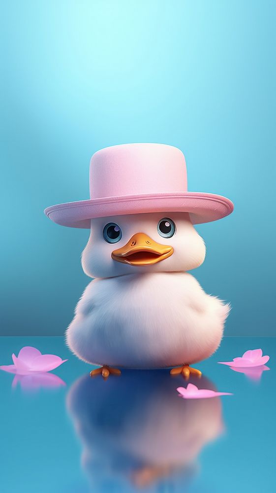 Cute duck cartoon animal nature. AI generated Image by rawpixel.