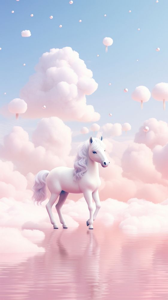 Cute horse animal outdoors nature. AI generated Image by rawpixel.