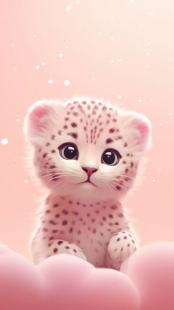 Cute leopard animal mammal pet