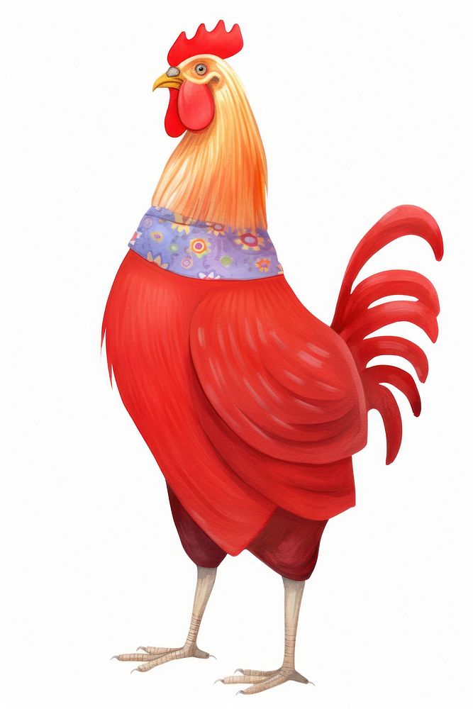 Rooster chicken poultry rooster. AI generated Image by rawpixel.