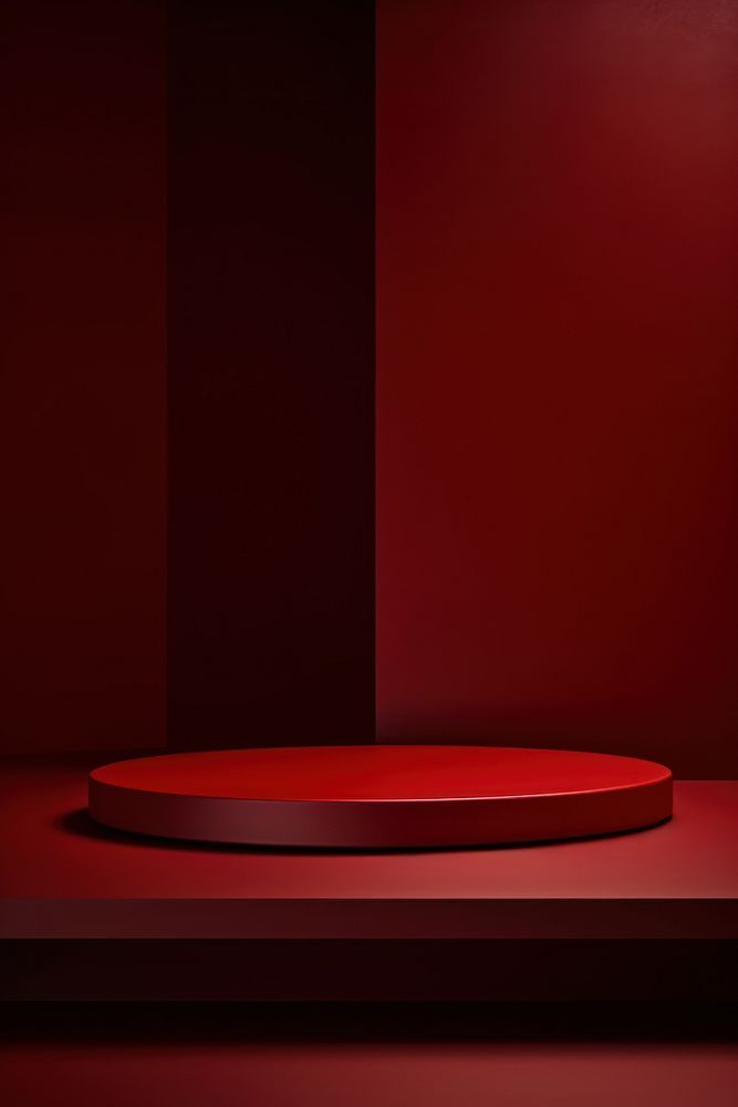 Circular lighting red darkness. AI generated Image by rawpixel.