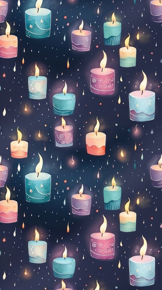 Magic candle backgrounds pattern constellation. AI generated Image by rawpixel.