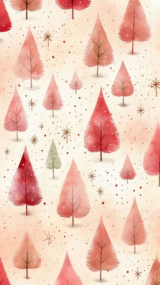 Magic christmas pattern backgrounds plant. AI generated Image by rawpixel.