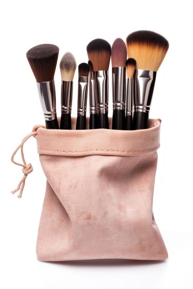 Brush cosmetics tool bag. AI generated Image by rawpixel.