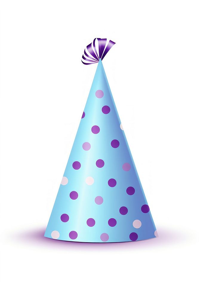 Party hat birthday purple white background. AI generated Image by rawpixel.
