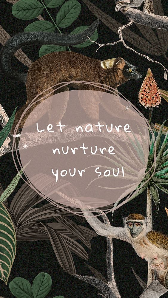 Nature quote  Instagram story template