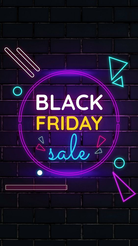 Black Friday sale  Facebook story template