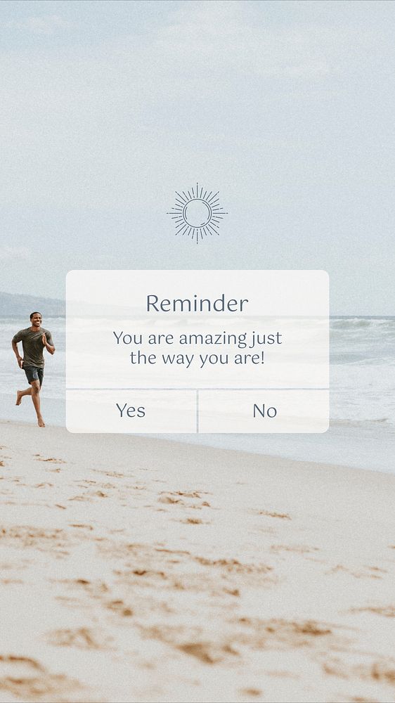 Reminder quote  Instagram story template