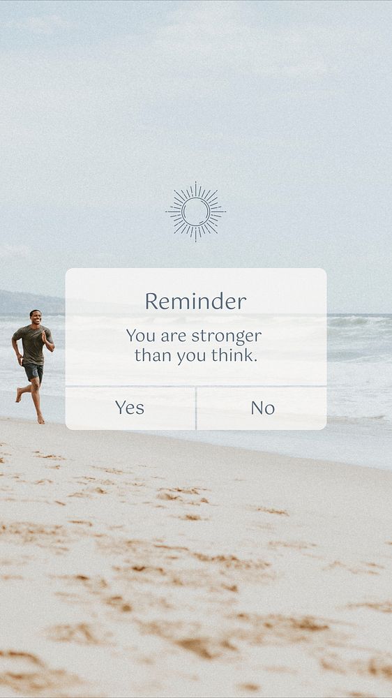 Reminder quote  Facebook story template