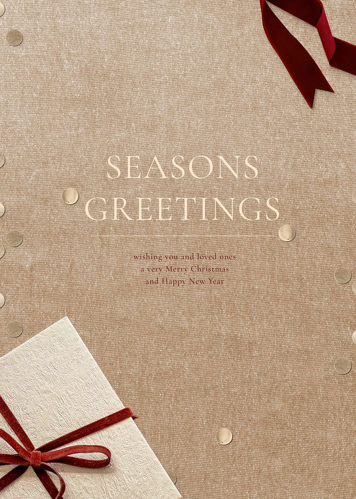 Season's greeting  card template