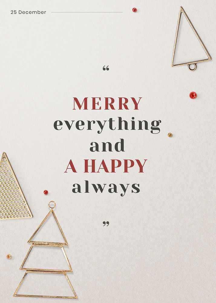 Christmas holiday greeting  card template