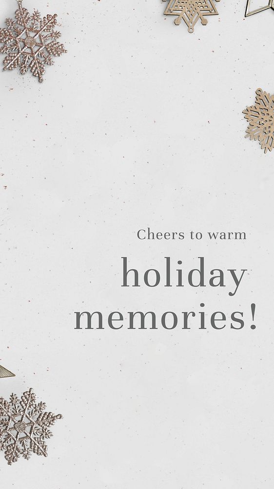 Holiday greeting  Facebook story template