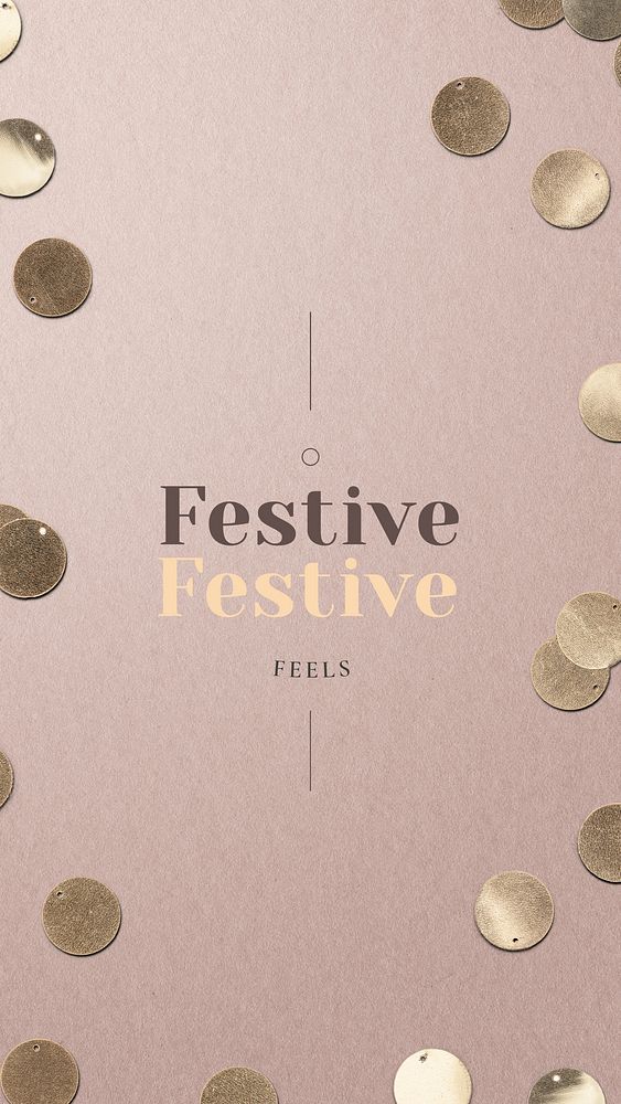 Festive greeting  Facebook story template