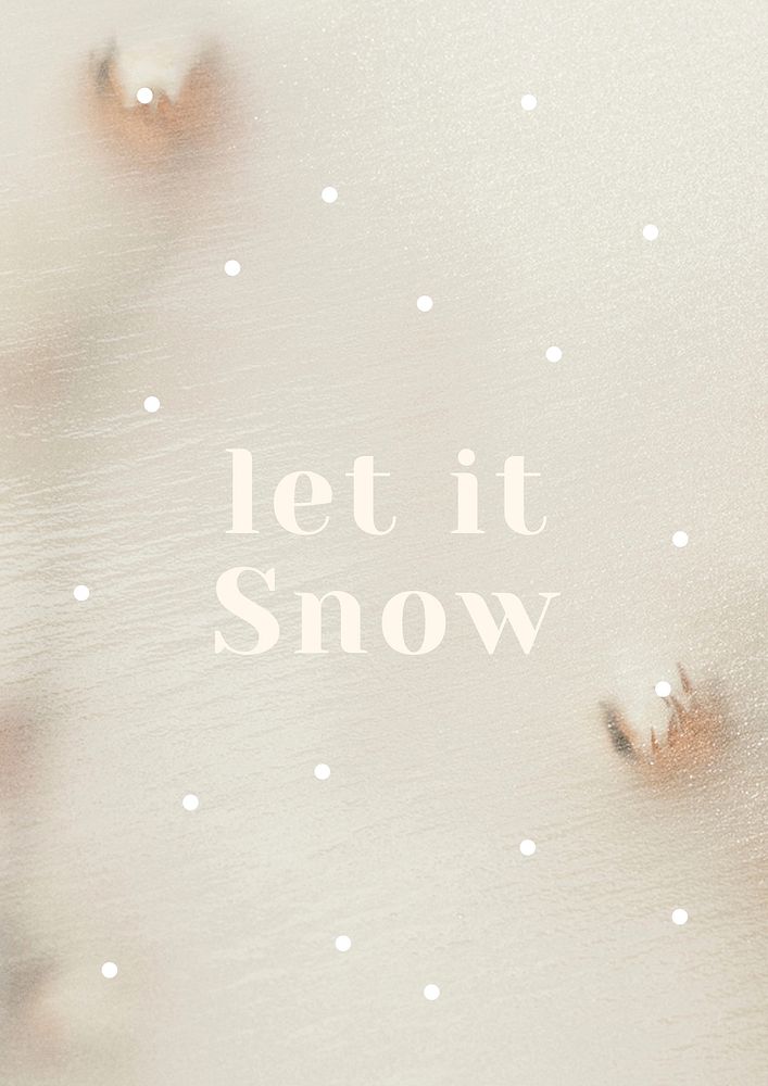 Let it snow  poster template