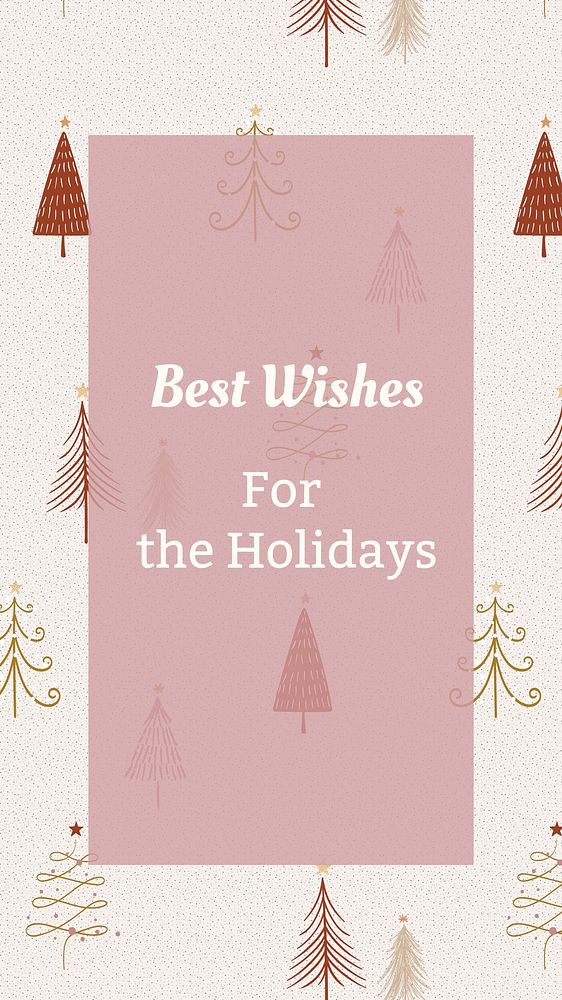 Holiday greetings  Facebook story template