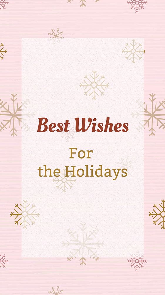 Holiday greetings  Instagram story template