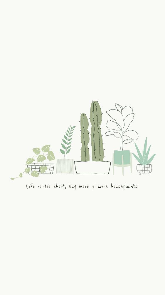 Plant quote  Instagram story template