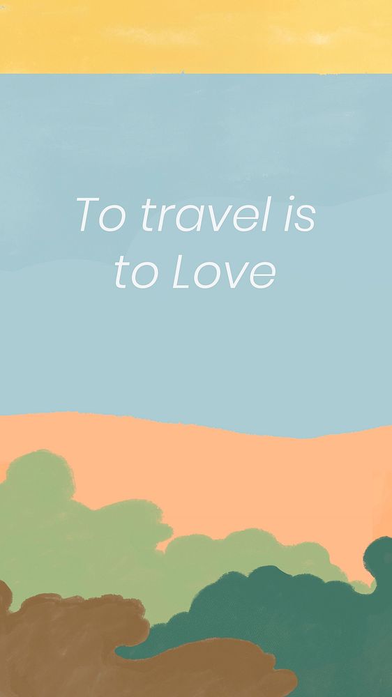 Travel quote Facebook story template