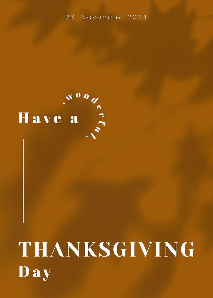 Thanksgiving invitation  card template