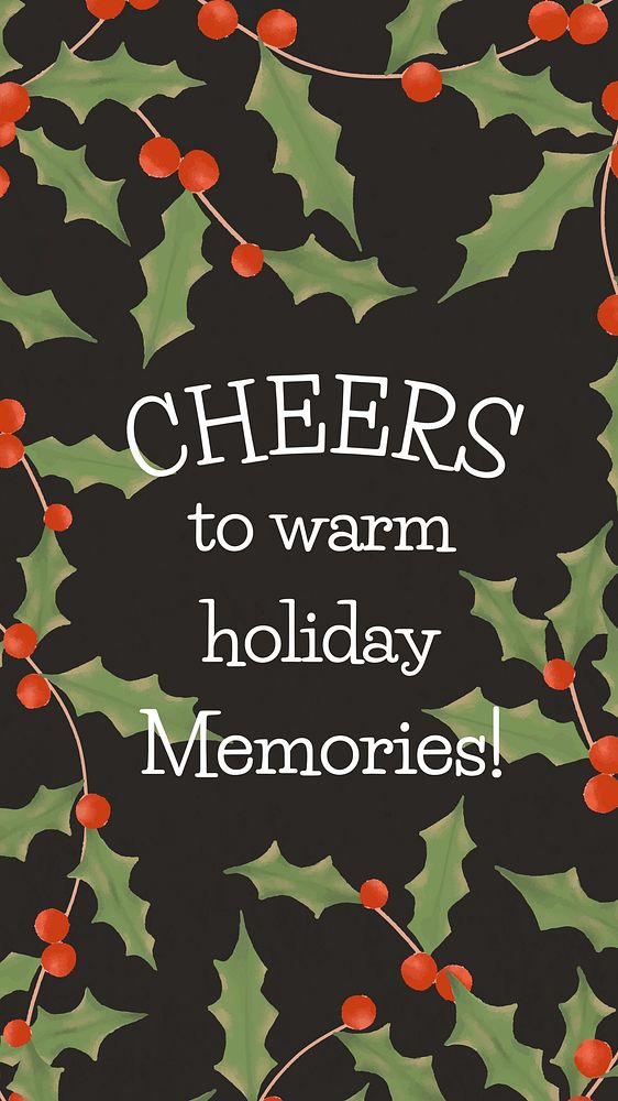 Holidays greetings Instagram story template