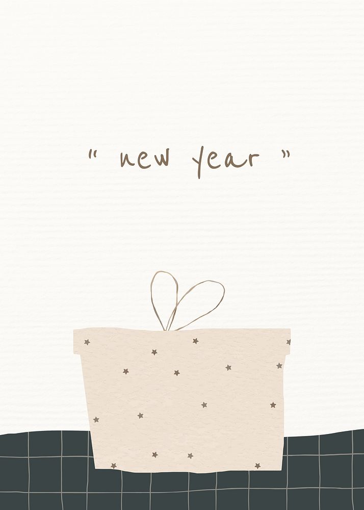 New Year invitation card template
