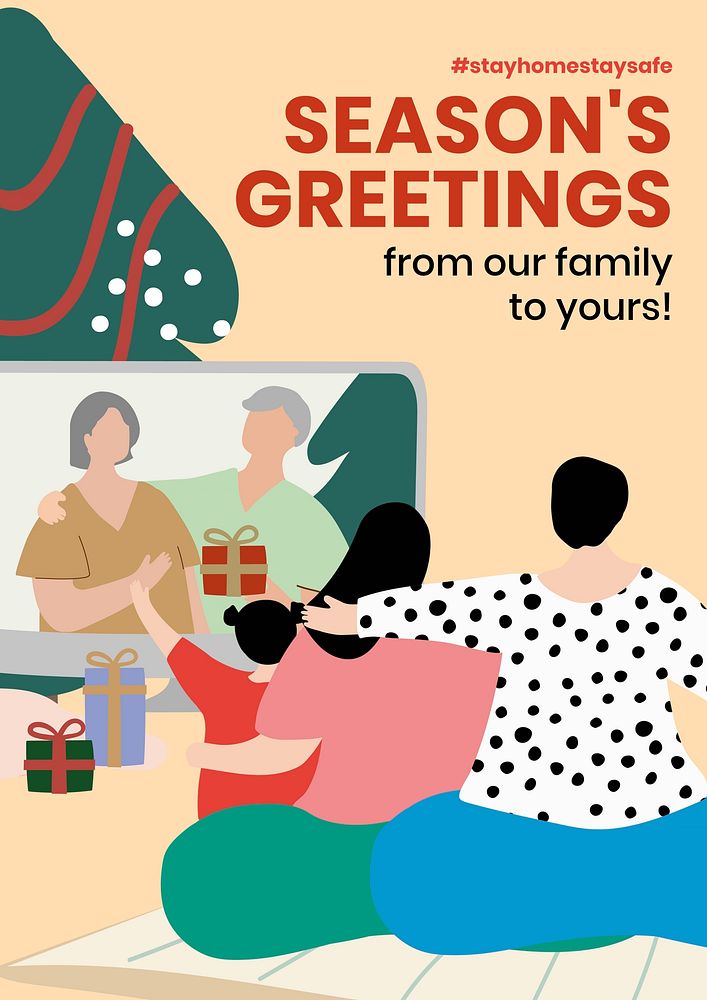 Season's greetings poster template