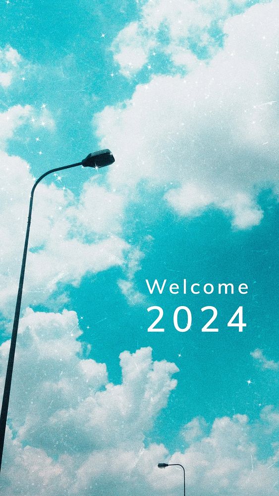 Welcome 2024 Facebook story template