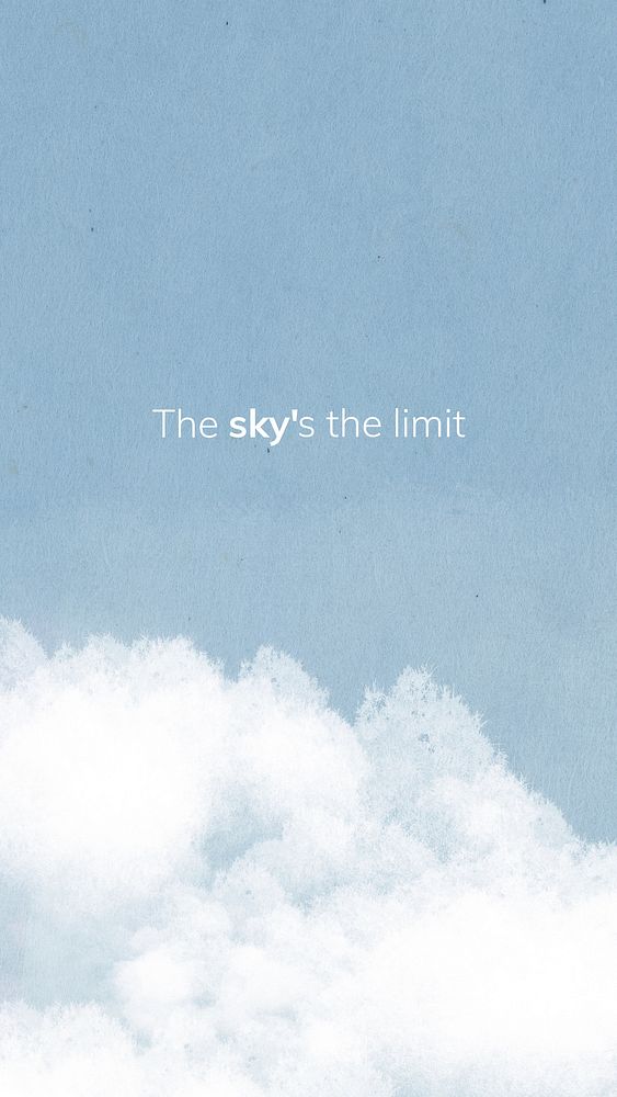Sky quote  Instagram story template