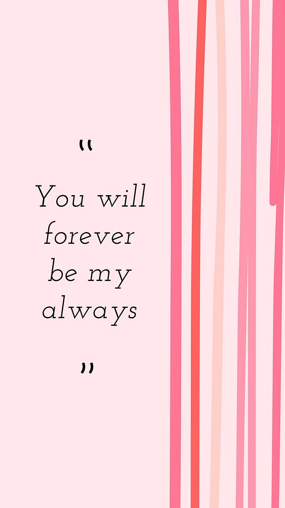 Valentine&rsquo;s quote Instagram story template