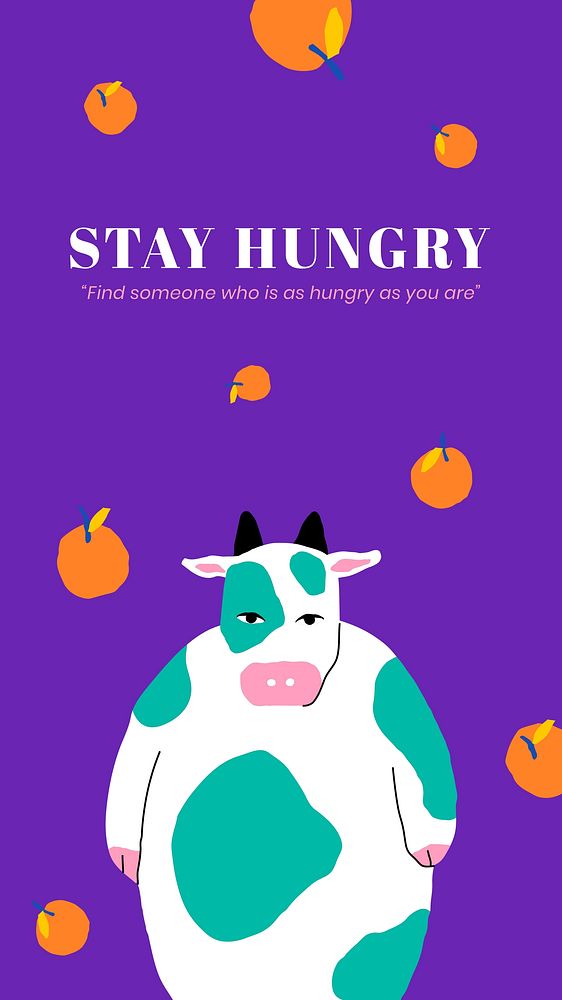 Stay hungry   Facebook story template