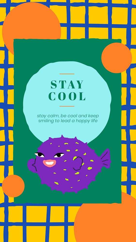 Stay cool   Instagram story template