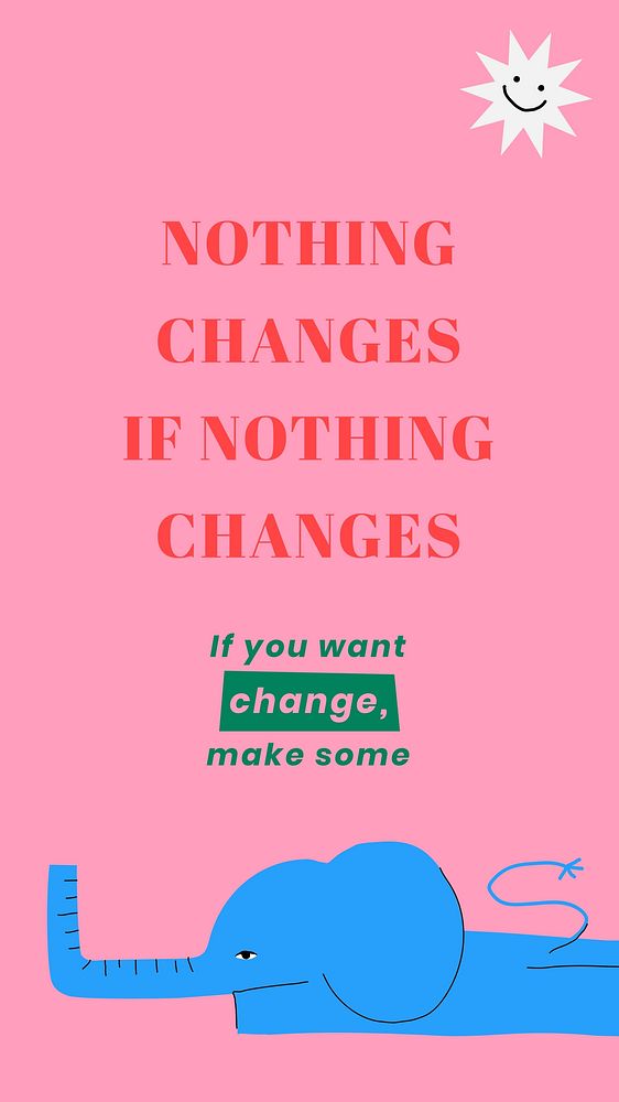 Change quote   Facebook story template