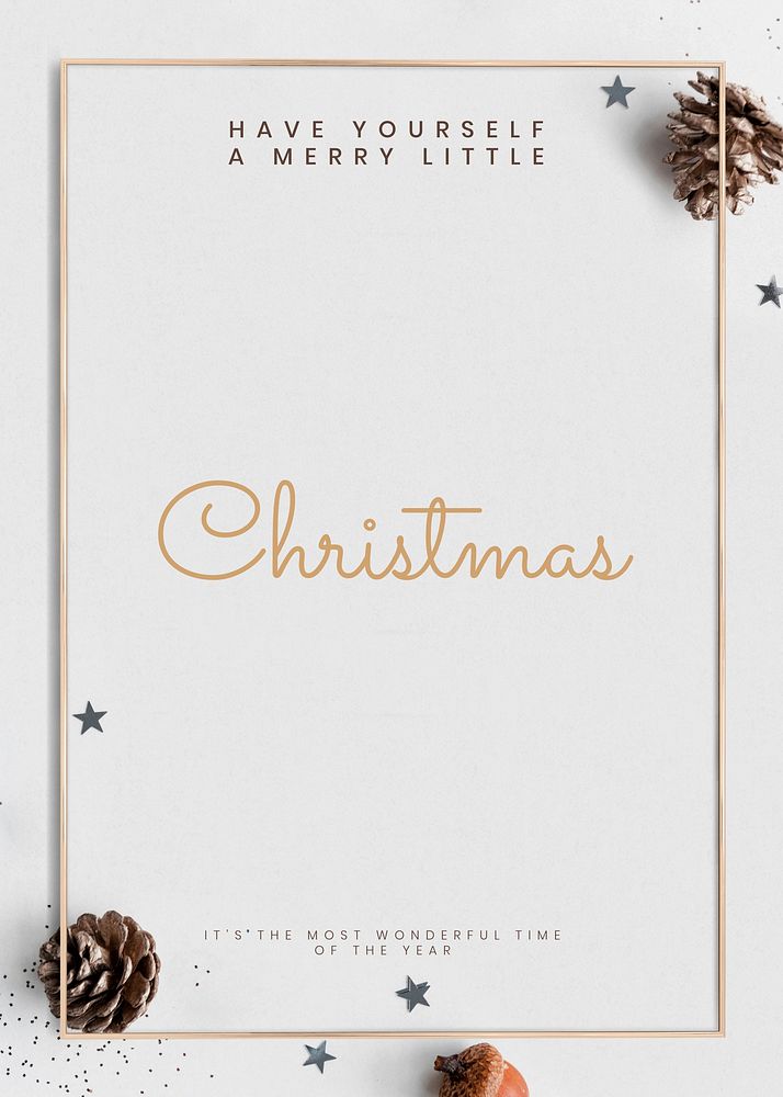 Christmas greetings invitation card template