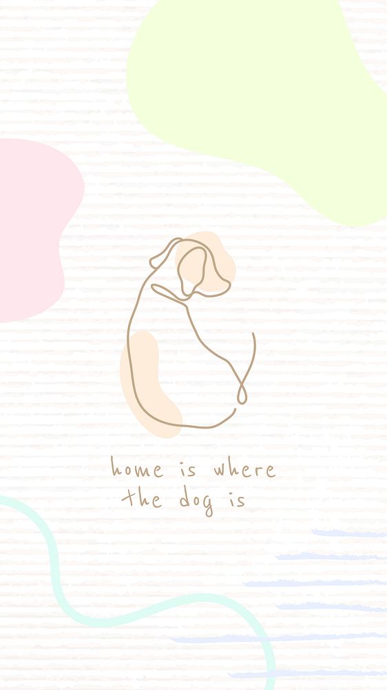 Dog quote Instagram story template Free Photo rawpixel