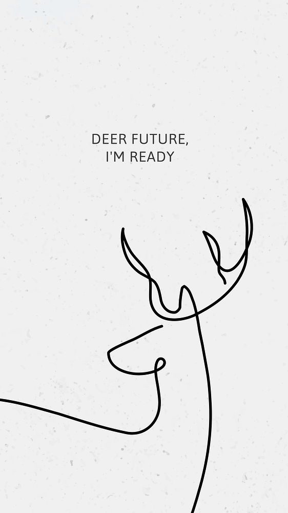 Minimal animal quote  social story template