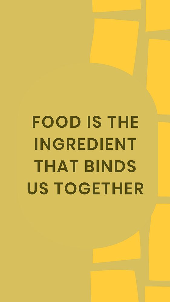 Food quote Instagram story template