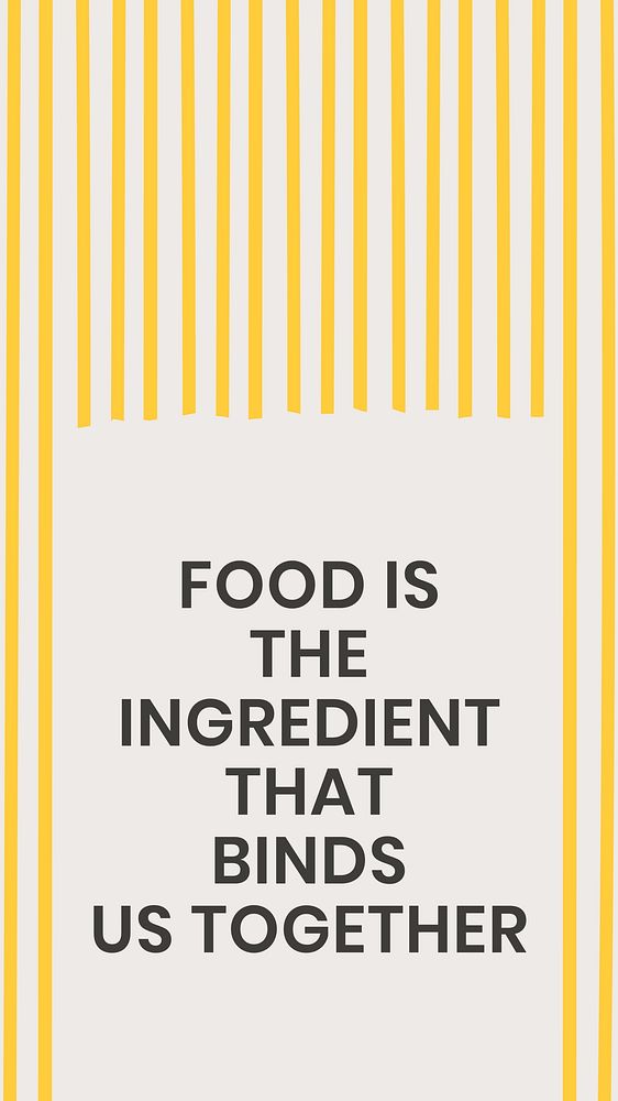 Food quot Instagram story template