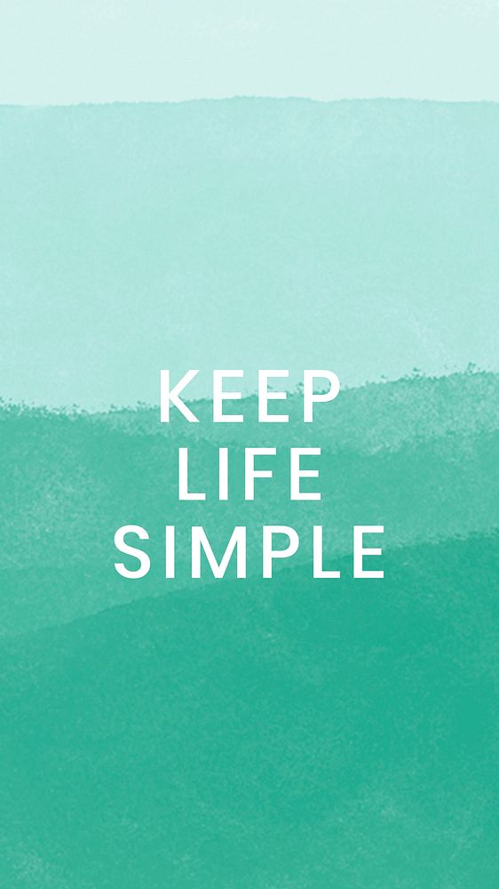 Keep life simple social story template
