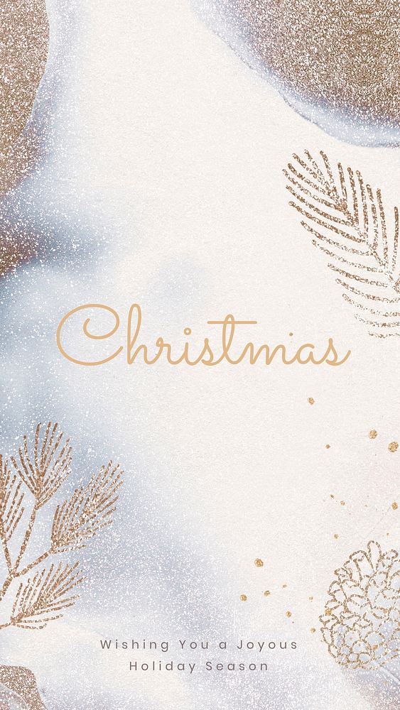 Glittery Christmas  Facebook story template
