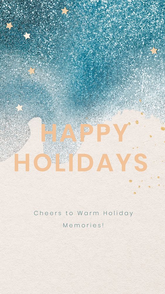 Happy holidays  Facebook story template
