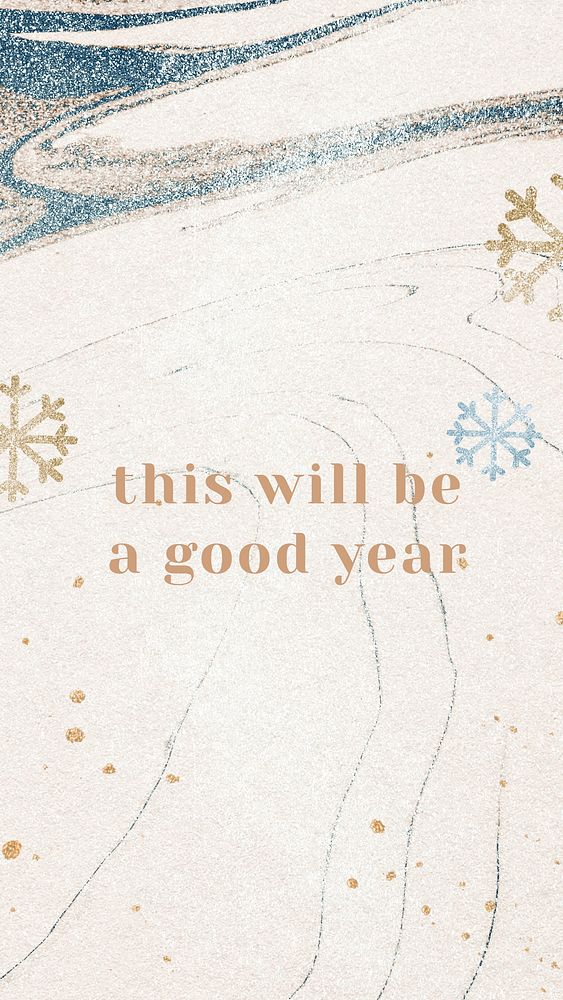 New Year quote Instagram story template