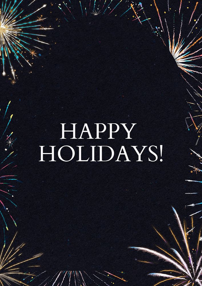 Happy holidays  poster template