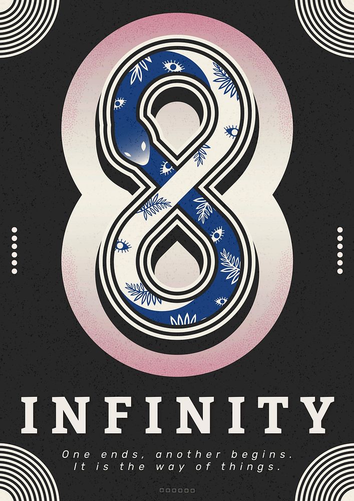 Infinity  poster template