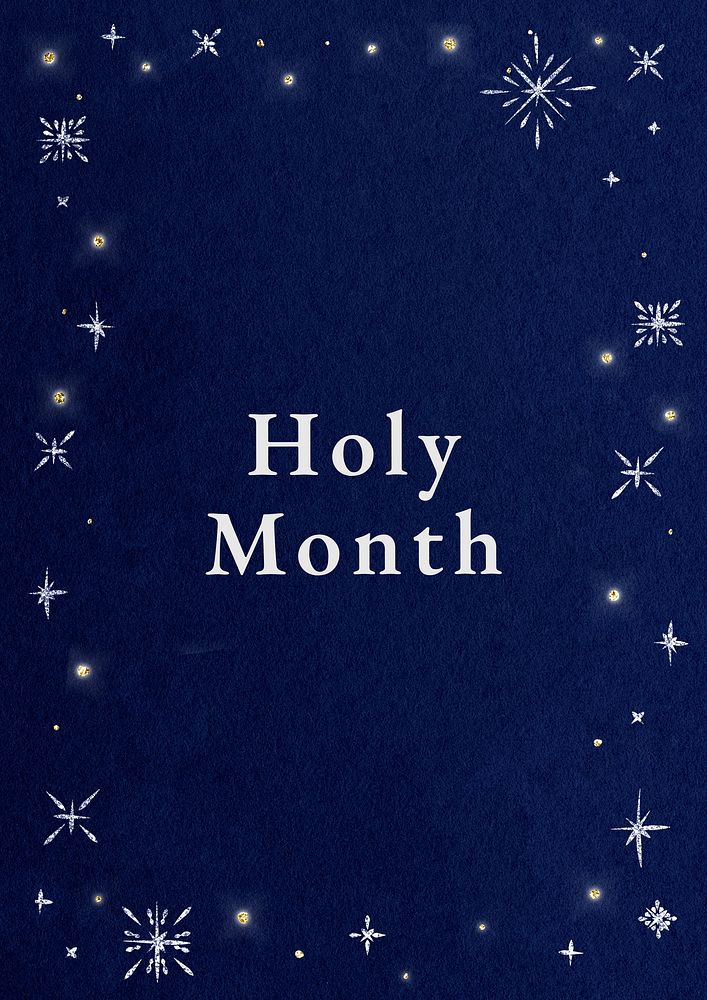 Holy month  poster template