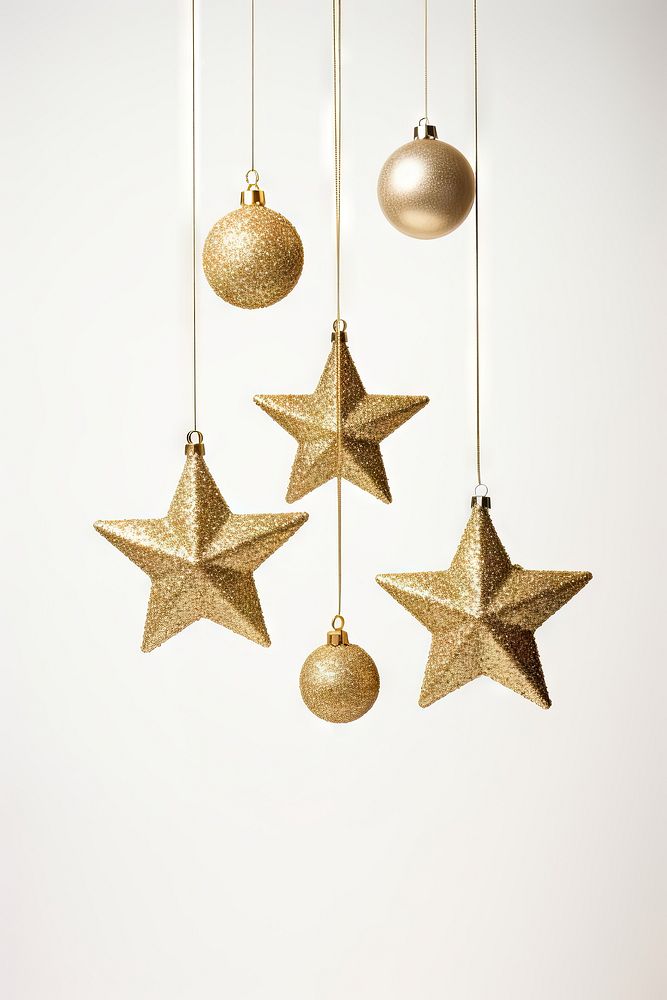 Christmas decoration christmas hanging gold. AI generated Image by rawpixel.
