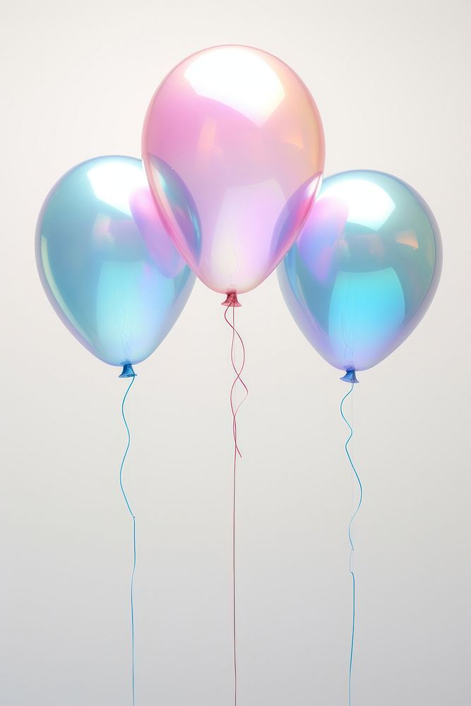 3 balloons anniversary celebration decoration. AI generated Image by rawpixel.