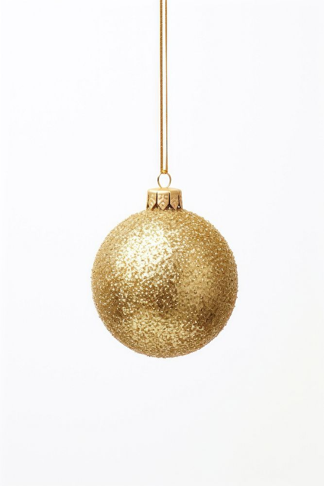 Christmas ornament christmas gold hanging. AI generated Image by rawpixel.